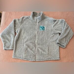 Disney Parks Epcot Grey and Turquoise Fleece Jacket Women Size 1X